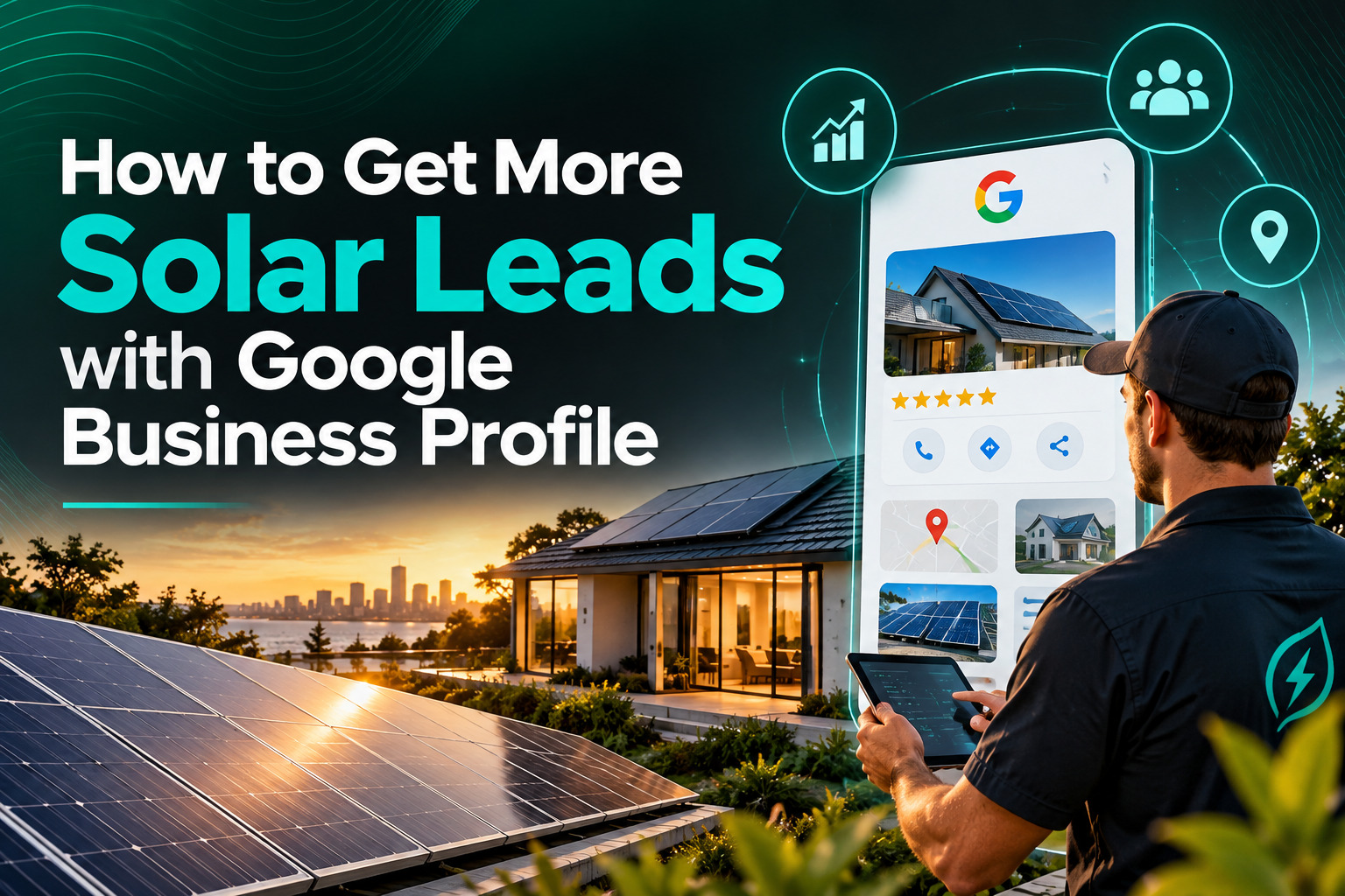 Google Business Profile for generating local solar leads