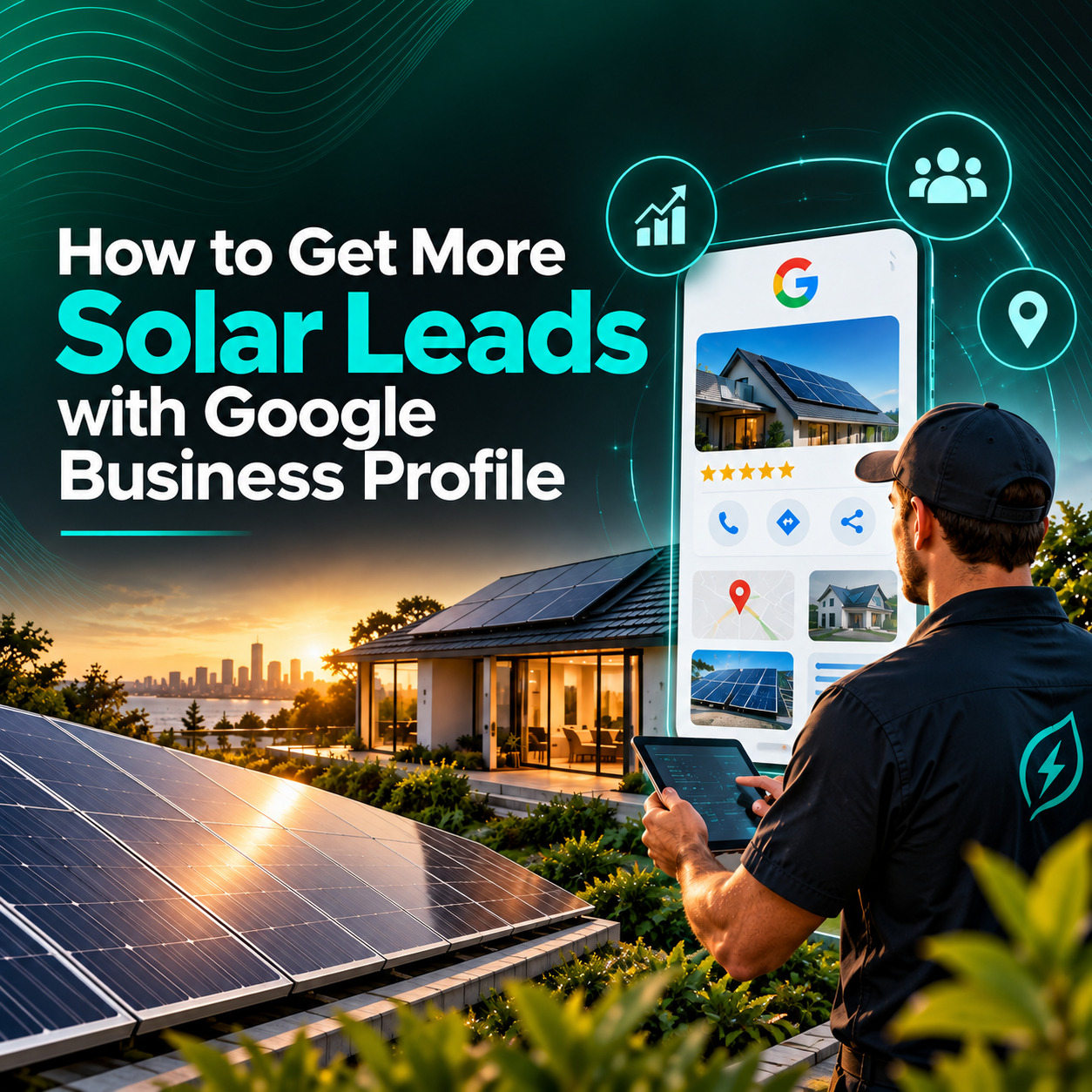 Google Business Profile for generating local solar leads
