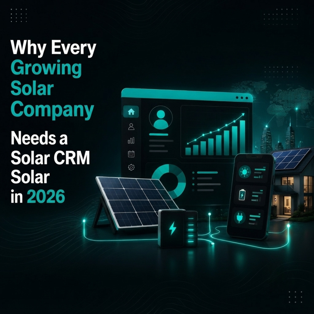 Solar CRM software helping solar companies manage leads, automate sales processes, improve customer relationships, & grow efficiently in 2026.