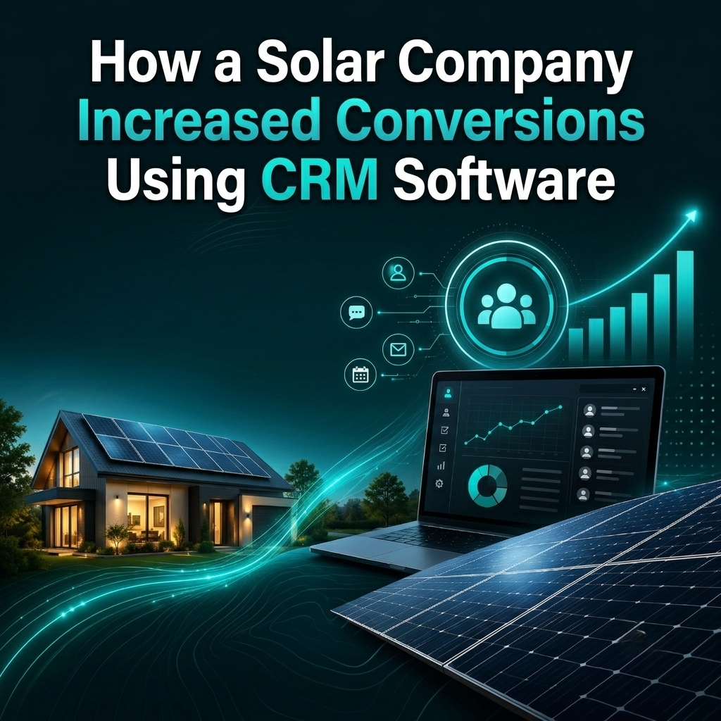 Solar company using CRM software to increase solar sales conversions and lead management
