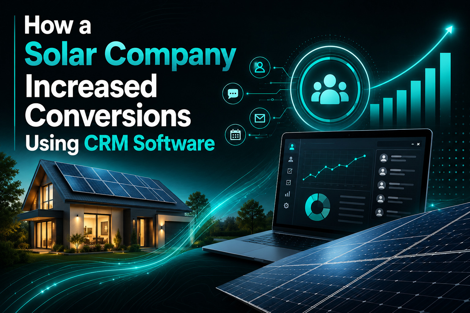 Solar company using CRM software to increase solar sales conversions and lead management