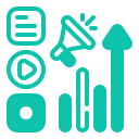Icon representing Search Engine Optimization (SEO) services.