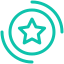 Icon depicting automation processes in marketing.